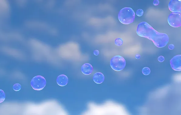 Пузыри, разноцветные, мыльные
