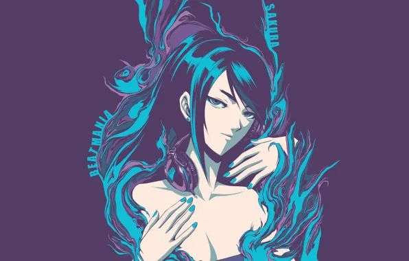 Портрет, руки, наушники, брюнетка, декольте, Sakura, Beatmania