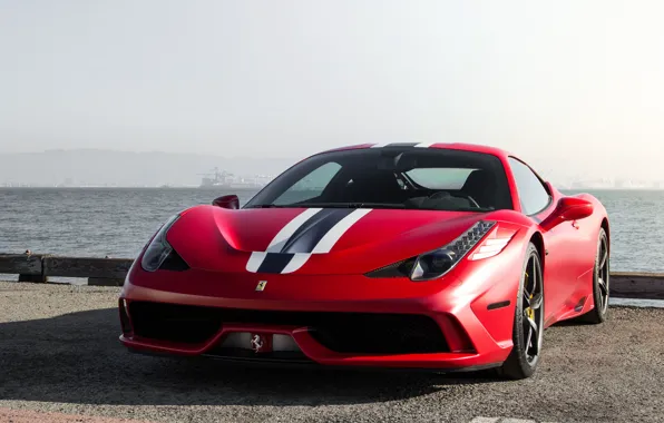 Red, ferrari, 458, italia, matte