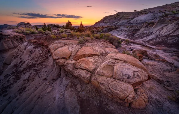 Park Montana, Makoshika State, Prehistoric Sunset