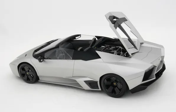 Lamborghini, Reventon, суперкар, white, roadster