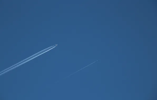 Небо, минимализм, самолёты