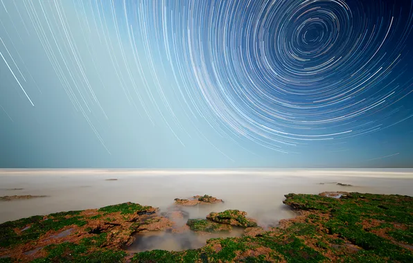Картинка пляж, звезды, океан, полюс, Аргентина, южный