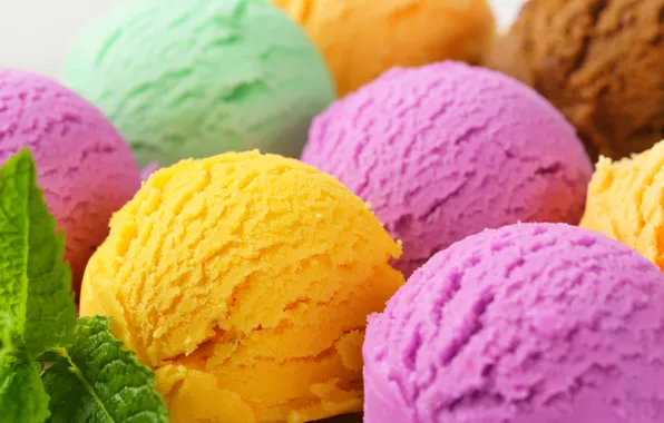 Colorful, мороженое, sweet, dessert, ice cream