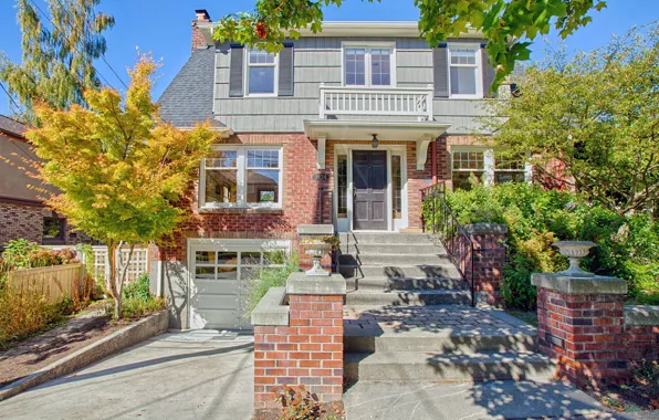 Вилла, здание, США, архитектура, особняк, фасад, Seattle, by Residential Architects