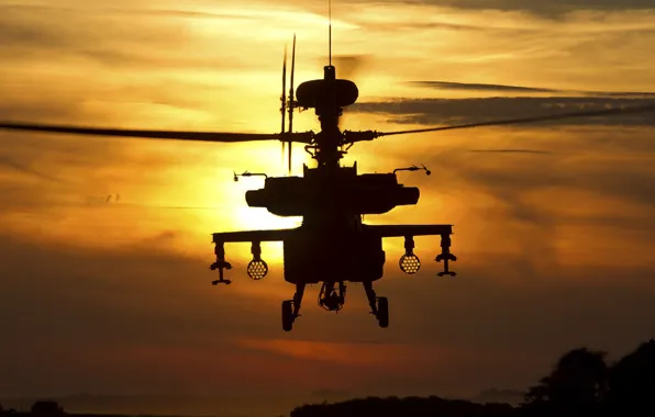 Вертолет, Apache, апач, Longbow, AH1, WAH-64D