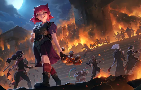 Картинка Art, Game, League of Legends, Skin, LoL, Annie, Noxus