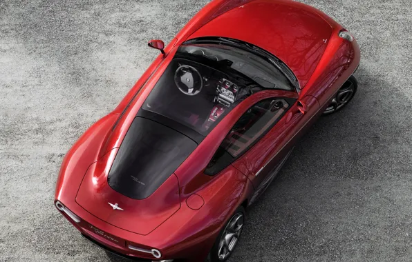 Alfa Romeo, ракурс, вид сверху, Touring, Disco Volante