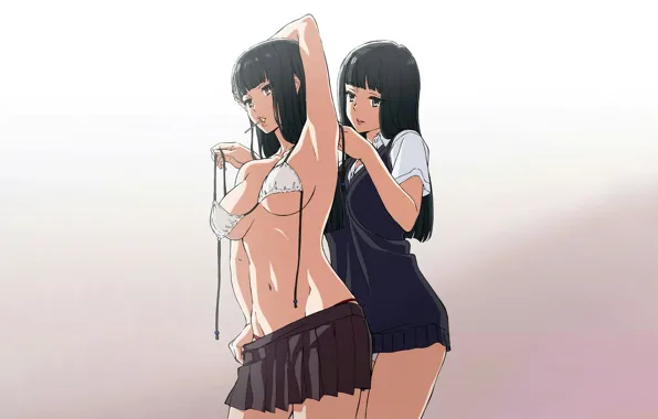 Girl, sexy, cleavage, long hair, dress, boobs, anime, beautiful