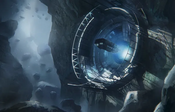 Космос, астероид, miner base