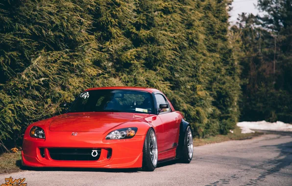 Red, honda, japan, jdm, tuning, low, stance, s2000