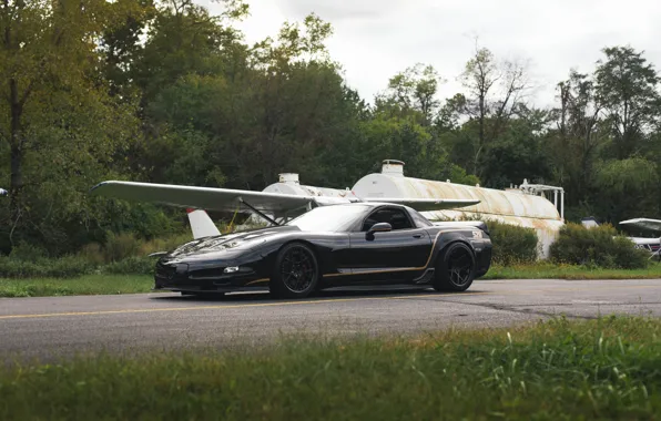 Картинка Corvette, Black, C5
