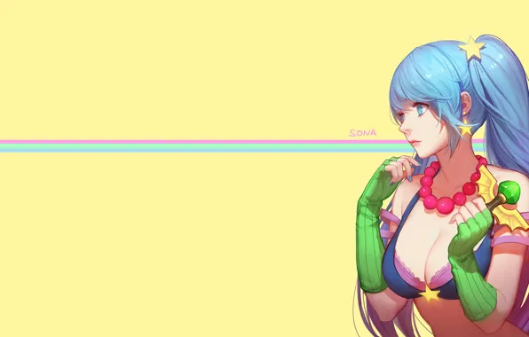 Картинка девушка, фон, League of Legends, Лига Легенд
