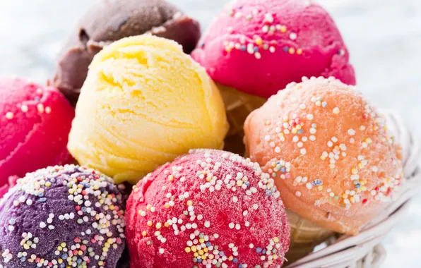 Colorful, мороженое, десерт, сладкое, sweet, dessert, ice cream