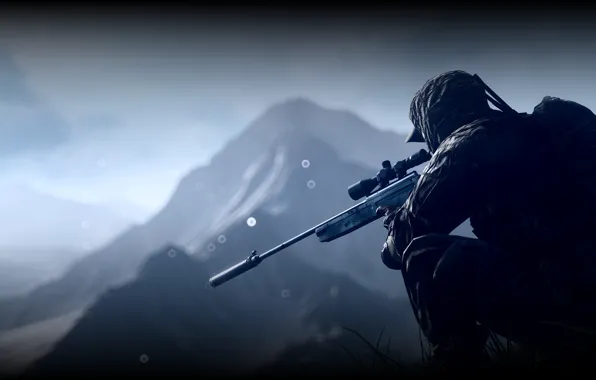 Картинка солдат, снайпер, экипировка, Battlefield 4
