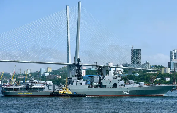 Швартовка, БПК, проект 1155, Маршал Шапошников