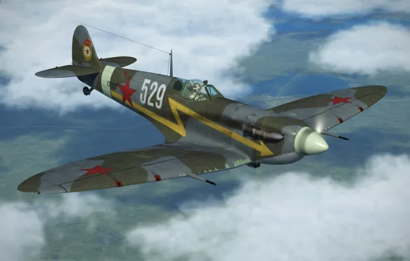 Британия, Spitfire Mk.Vb, Фронтовой истребитель, Reginald Mitchell