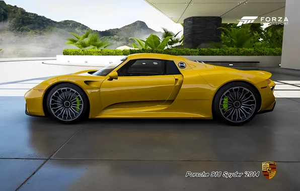 Car, Porshe, yellow, super car, Porshe 918, hyper car, Porshe 918 Spyder
