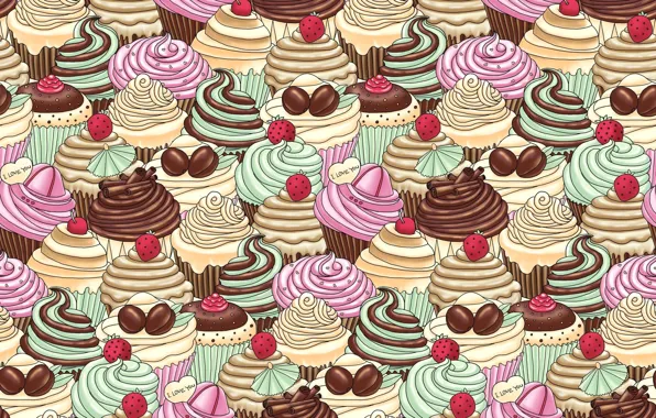 Картинка ягоды, фон, обои, шоколад, текстура, клубника, мороженое, пирожное