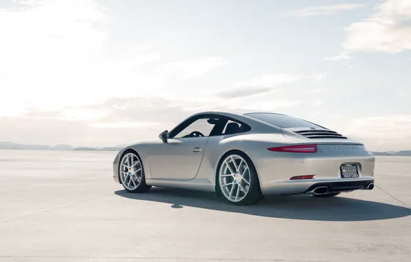 Silver, porsche, carrera, 991