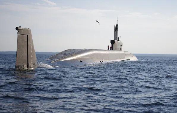 Картинка море, Россия, поход, подводная лодка, проекта 955