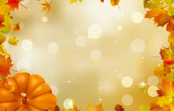 Листья, фон, autumn, leaves, осенние, maple