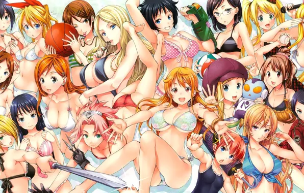 Bleach, Naruto, One Piece, asian, Boku wa Tomodachi ga Sukunai, Gintama, Fairy Tail, Naruto Shippuden