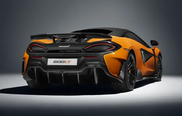 McLaren, суперкар, вид сзади, 2019, 600LT