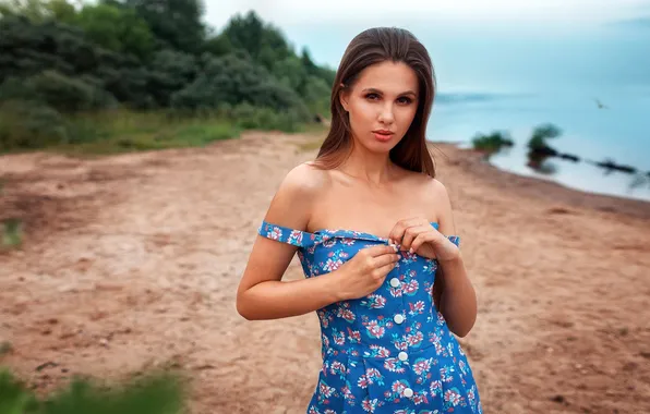 Woman, young, beautiful, model, look, portrait