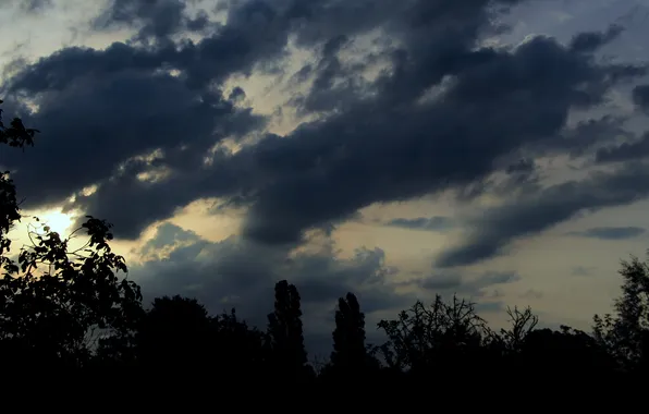 Dark, sky, cloud