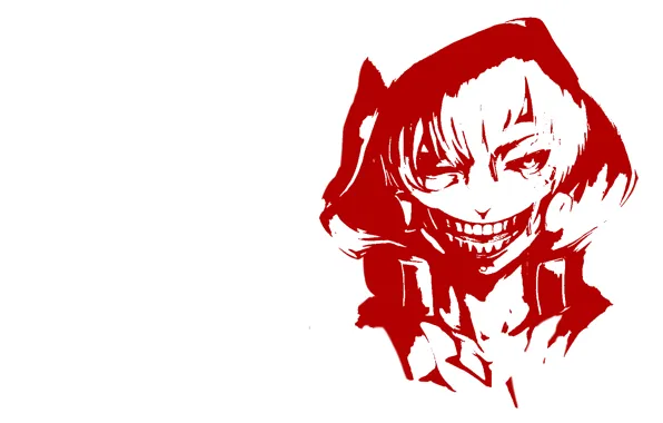 Art, минимазизм, Tokyo Ghoul, Kaneki Ken, Токийский гуль