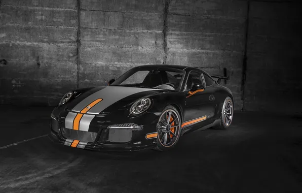 Купе, 911, Porsche, черная, порше, Black, GT3, 2014