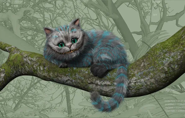Картинка алиса, чеширский кот, в стране чудес