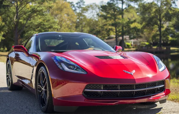 Картинка Corvette, red, Stingray