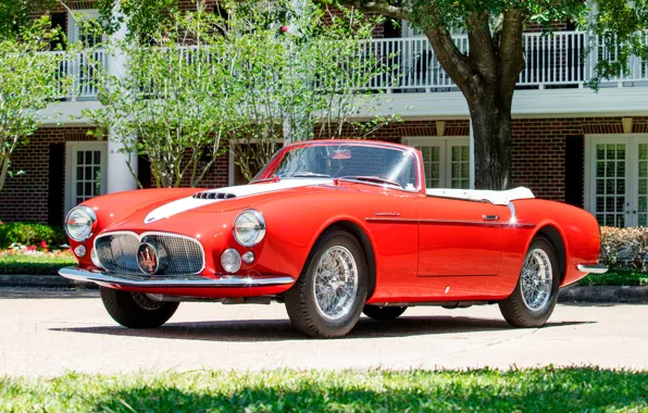 Maserati, Спицы, Classic, Хром, 1956, Classic car, Maserati A6G/2000 Gran Sport Spyder