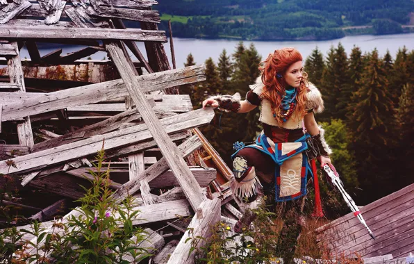 Картинка героиня, Cosplay, Horizon Zero Dawn, Элой, Katrix