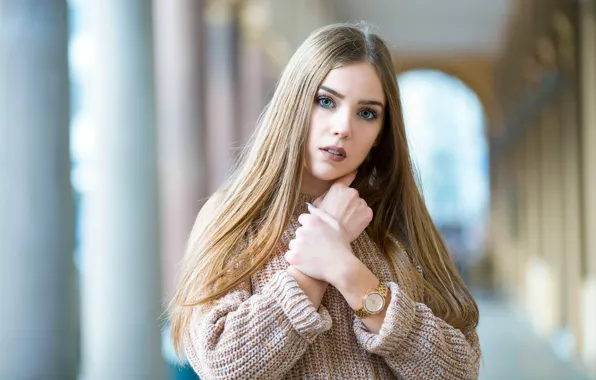 Губки, прелесть, локоны, свитер, Garcia Emmanuel, SOLENE