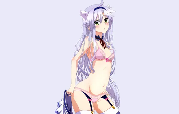 Girl, sexy, lingerie, pantsu, bra, cleavage, panties, thighhighs