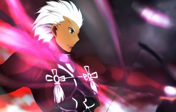 Аниме, арт, парень, Archer, Fate stay night, арчер