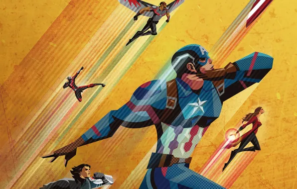 Art, Marvel, Первый Мститель Противостояние, Captain America Civil War