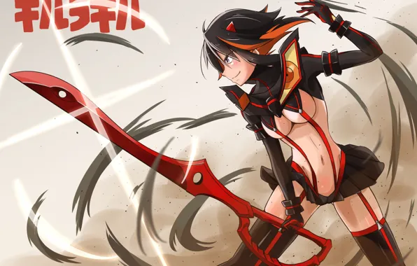 Sword, boobs, breast, anime, tits, chest, titty, busty