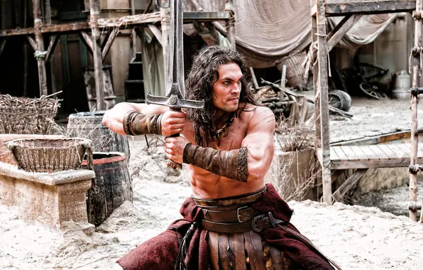 Меч, деревня, Conan The Barbarian, корзины, Конан, вравар
