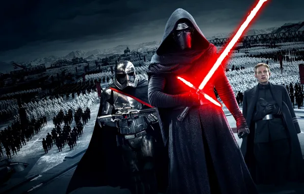 Star Wars, stormtrooper, lightsaber, sith, episode 7, Kylo Ren, Force Awakens, First Order