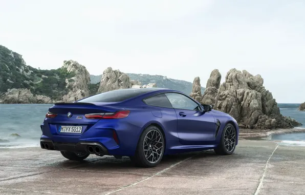 Картинка купе, BMW, задом, на берегу, 2019, BMW M8, M8, M8 Competition Coupe