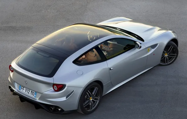 Ferrari, суперкар, серебристая, 4х4, Panoramic