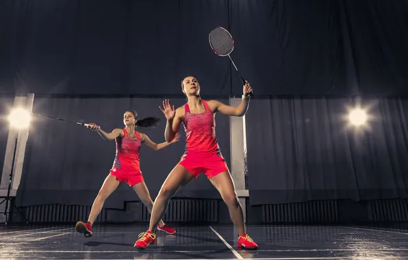 Картинка sport, white, woman, young, two, training, sportswear, sportswoman