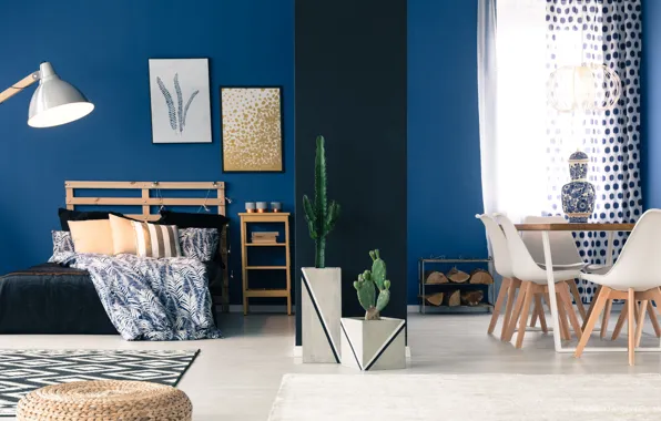 Дизайн, стиль, интерьер, спальня, столовая, apartment for a single, bachelor housing, холостяцкое жилье