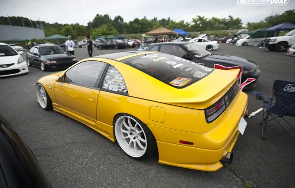 Nissan, Japan, Car, ниссан, tuning, Yellow, 300zx, nissan Fairlady Z32