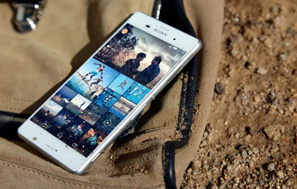Картинка Sony, White, Sand, 2014, Xperia, Smartphone, Protected