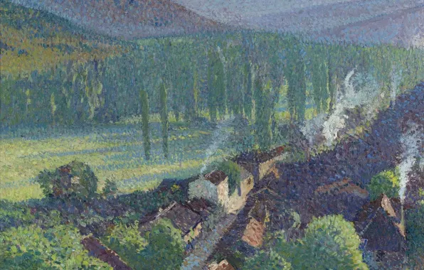 Пейзаж, картина, Анри-Жан Гильом Мартин, Henri Matrin, Лабастид-дю-Вер. Долина Ло